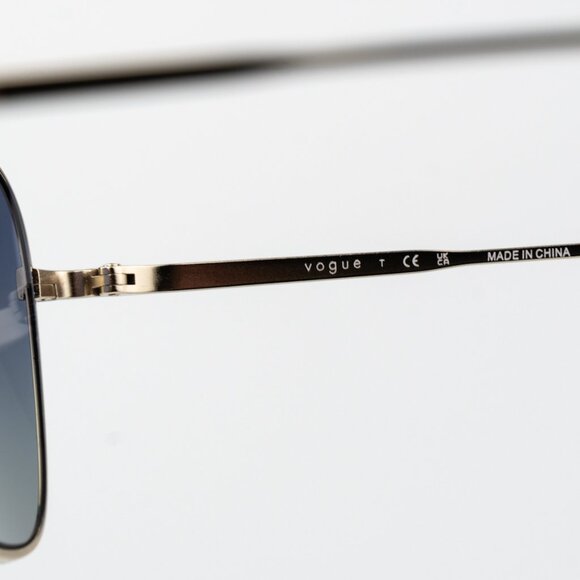 Vogue Women Sunglasses Pale Gold Grey Blue Gradient Butterfly VO4232S 848/4L NEW - Picture 5 of 10